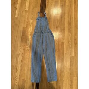 OshKosh BGosh Railroad Striped Overalls Size 14